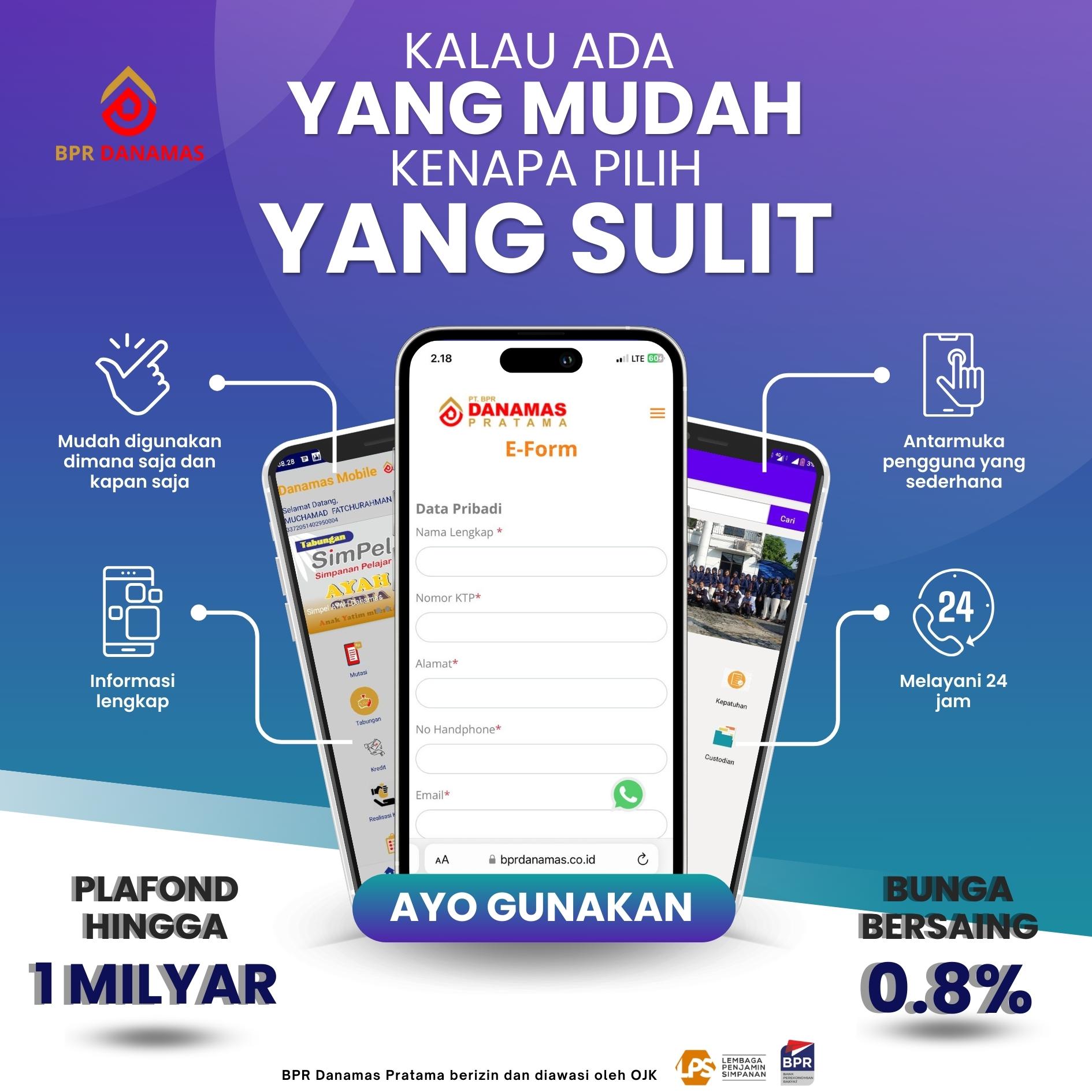 Pengajuan Kredit di BPR Danamas Sekarang Semakin Simple